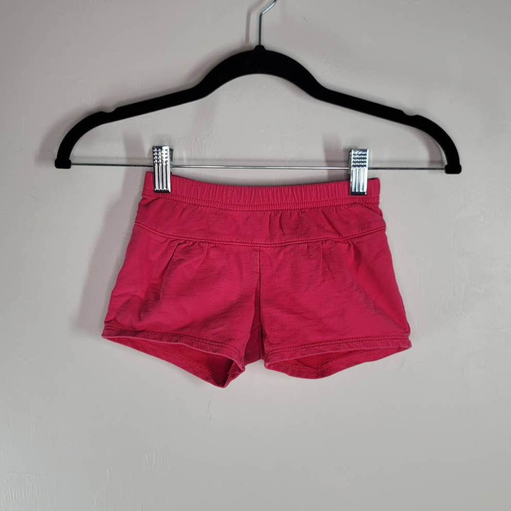 Tea Collection Shorts Size 4T Elastic Waist Flat Front Pull On Pink Cotton